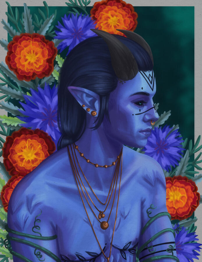 Style: Chest Up - Complex Background